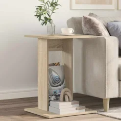 vidaXL Sidebord Sonoma eg 45 x 40 x 62,5 cm Konstrueret træ