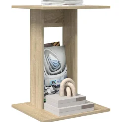 vidaXL Sidebord Sonoma eg 45 x 40 x 62,5 cm Konstrueret træ