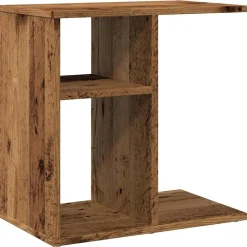 vidaXL sidebord 50x30x50 cm konstrueret træ antikt træ