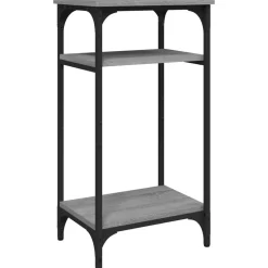 vidaXL sidebord 40x30x75 cm konstrueret træ grå sonoma-eg