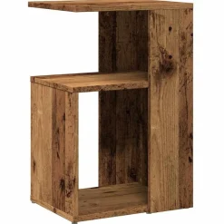 vidaXL sidebord 36x30x56 cm konstrueret træ antikt træ