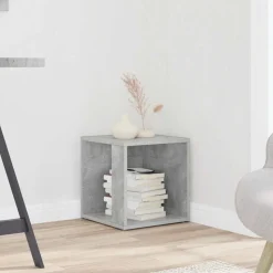 vidaXL sidebord 33x33x34,5 cm konstrueret træ betongrå