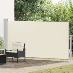 vidaXL sidemarkise til terrasse 160x300 cm cremefarvet