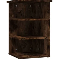 vidaXL sideskab 35x35x55 cm konstrueret træ røget egetræsfarve