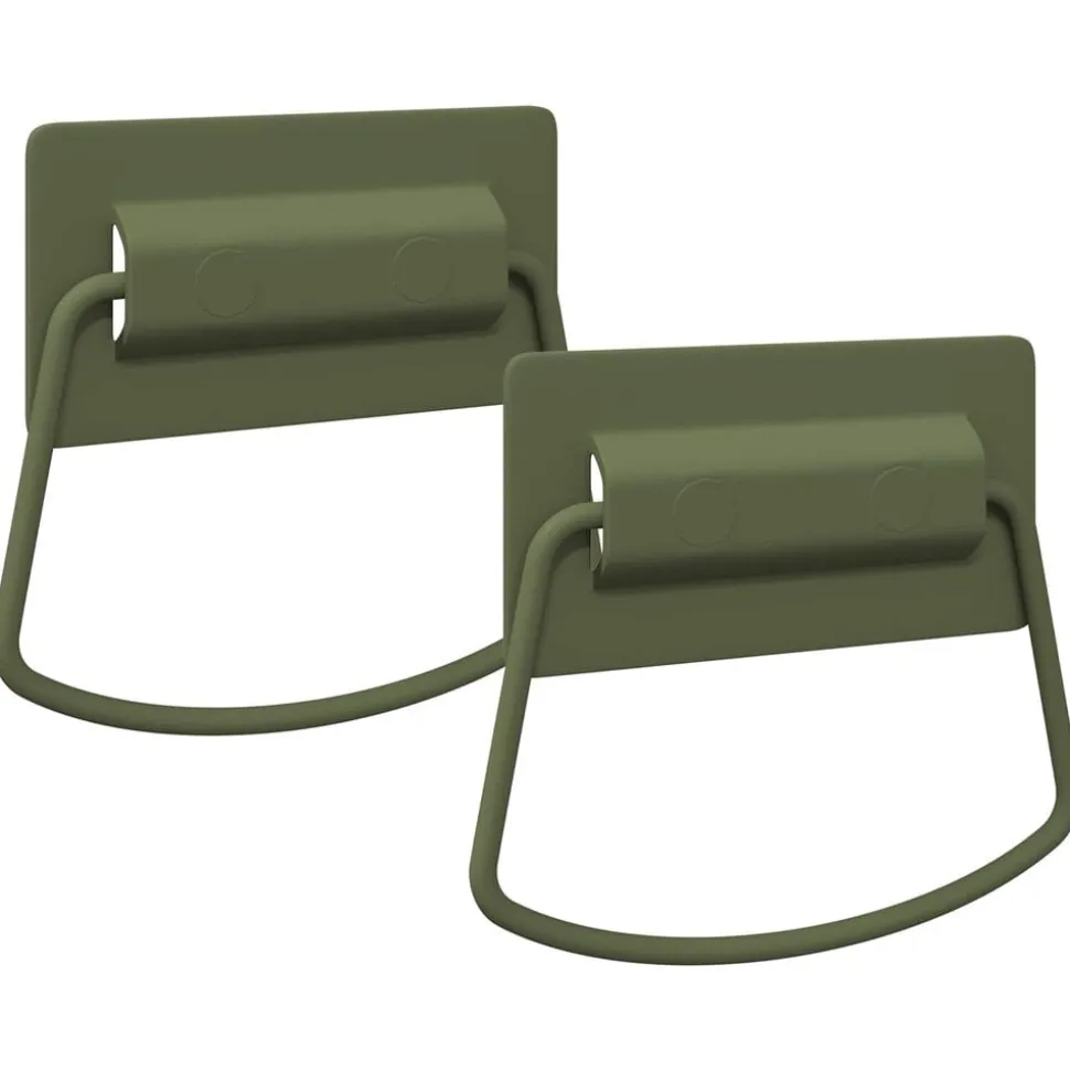 vidaXL Skab Håndtag 2 pcs Oliven grøn 85 x 45 mm Metal