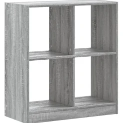 vidaXL skab 68,5x32x75 cm konstrueret træ grå sonoma-eg