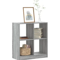 vidaXL skab 68,5x32x75 cm konstrueret træ grå sonoma-eg