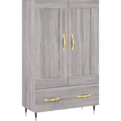 vidaXL skab 69,5x31x115 cm konstrueret træ grå sonoma-eg
