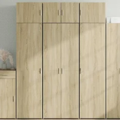 vidaXL skab 70x42,5x185 cm konstrueret træ sonoma-eg
