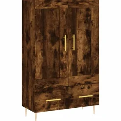 vidaXL skab 69,5x31x115 cm konstrueret træ røget sonoma-eg