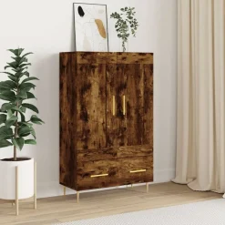 vidaXL skab 69,5x31x115 cm konstrueret træ røget sonoma-eg