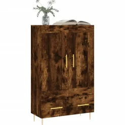 vidaXL skab 69,5x31x115 cm konstrueret træ røget sonoma-eg