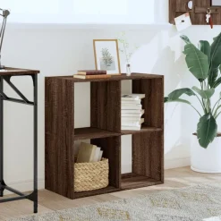 vidaXL skab 68,5x32x68,5 cm konstrueret træ brun egetræsfarve
