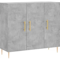 vidaXL skab 90x34x80 cm konstrueret træ betongrå