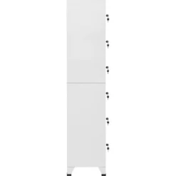 vidaXL skab 38x40x180 cm stål lysegrå