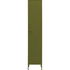 vidaXL skab 35x46x180 cm stål olivengrøn