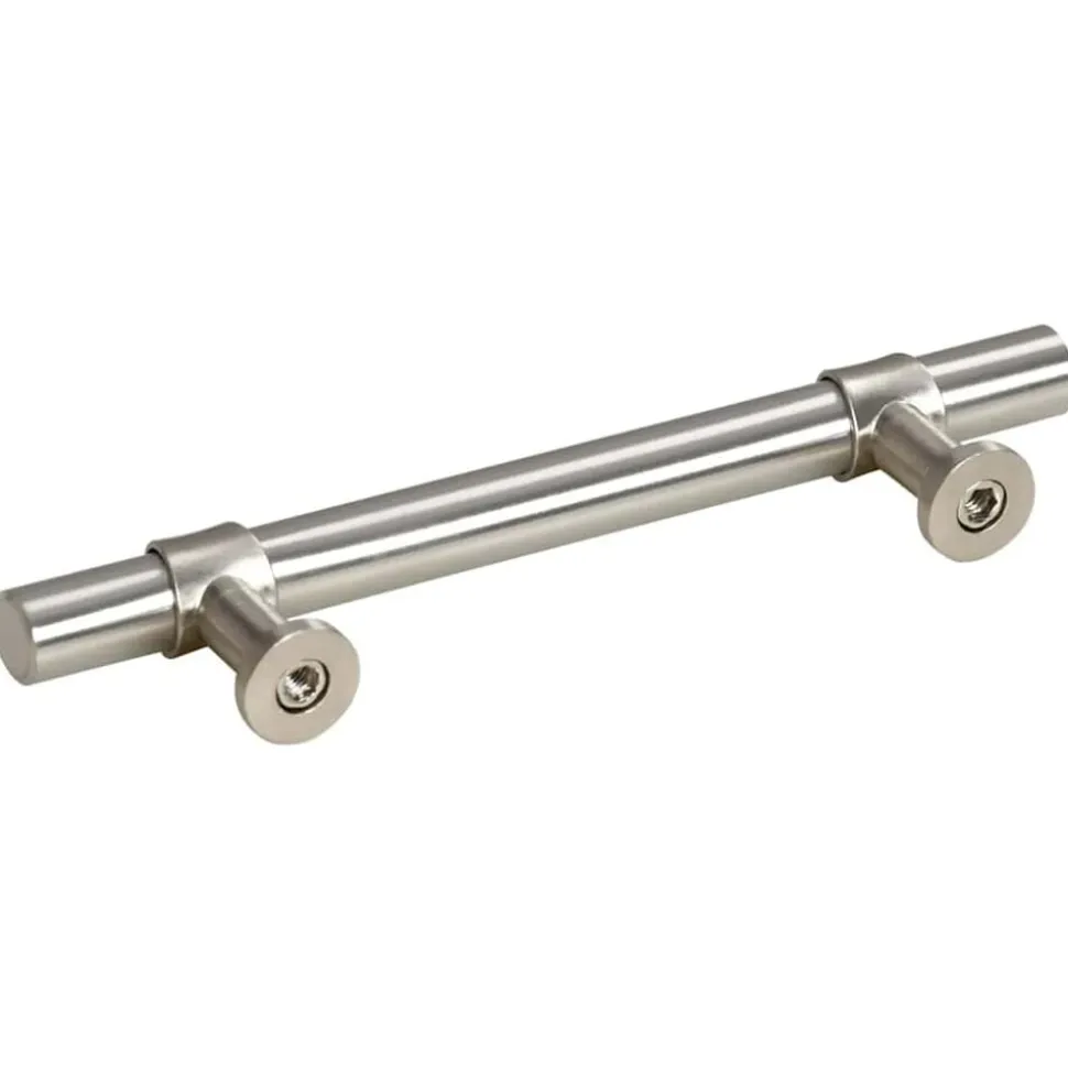 vidaXL skabshåndtag 10 stk. 96 mm rustfrit stål sølvfarvet