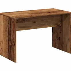 vidaXL skammel til makeupbord 70x35x45 cm konstrueret træ antikt træ