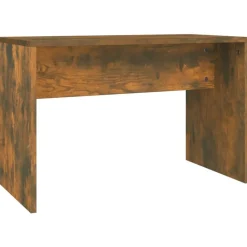 vidaXL skammel til makeupbord 70x35x45 cm konstrueret træ røget egetræ
