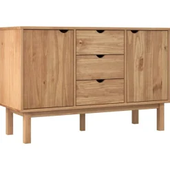 vidaXL skænk OTTA 113,5x43x73 cm massivt fyrretræ