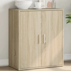 vidaXL skænk 60x31x70 cm konstrueret træ sonoma-eg