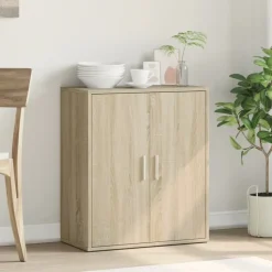 vidaXL skænk 60x31x70 cm konstrueret træ sonoma-eg