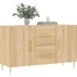 vidaXL skænk 100x36x60 cm konstrueret træ sonoma-eg
