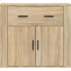 vidaXL skænk 80x33x70 cm konstrueret træ sonoma-eg