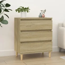 vidaXL skænk 60x35x70 cm konstrueret træ sonoma-eg
