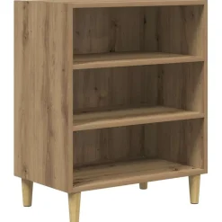 vidaXL skænk 57x35x75 cm konstrueret træ kunsteg