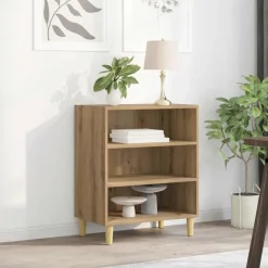 vidaXL skænk 57x35x75 cm konstrueret træ kunsteg