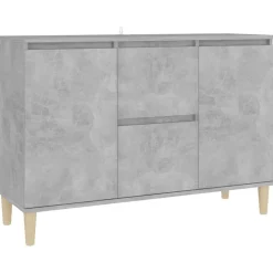 vidaXL skænk 101x35x70 cm konstrueret træ betongrå