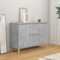 vidaXL skænk 101x35x70 cm konstrueret træ betongrå