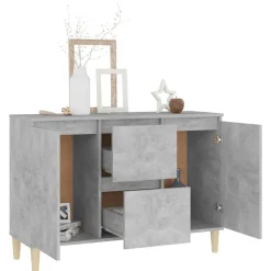 vidaXL skænk 101x35x70 cm konstrueret træ betongrå