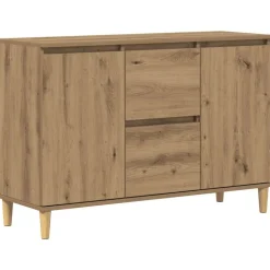 vidaXL skænk 102x35x70 cm konstrueret træ kunsteg