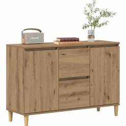 vidaXL skænk 102x35x70 cm konstrueret træ kunsteg