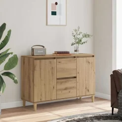 vidaXL skænk 102x35x70 cm konstrueret træ kunsteg