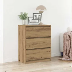 vidaXL skænk 60x35x76 cm konstrueret træ kunsteg