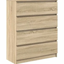 vidaXL skænk 80x35x99 cm konstrueret træ sonoma-eg
