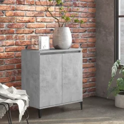 vidaXL skænk 60x35x70 cm konstrueret træ betongrå