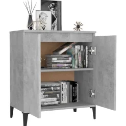 vidaXL skænk 60x35x70 cm konstrueret træ betongrå