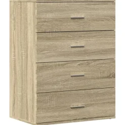 vidaXL skænk 60x39x80 cm konstrueret træ sonoma-eg
