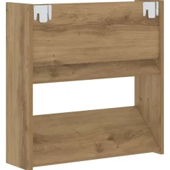 vidaXL Sko skab Artisan Egetræ 60 x 18 x 60 cm Konstrueret træ