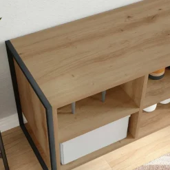 vidaXL Sko skab Artisan eg 100 x 35 x 44 cm Konstrueret træ
