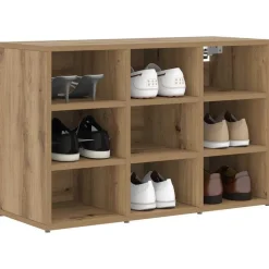 vidaXL Sko skab Artisan Egetræ 77,5 x 30 x 51 cm Konstrueret træ
