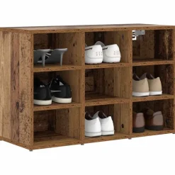 vidaXL Sko skab Gammelt træ 77,5 x 30 x 51 cm Konstrueret træ