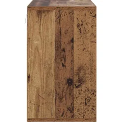 vidaXL Sko skab Gammelt træ 77,5 x 30 x 51 cm Konstrueret træ