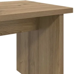 vidaXL Sko skab med hylde 2 pcs Artisan Egetræ Konstrueret træ