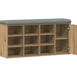 vidaXL skobænk 102x32x50 cm konstrueret træ kunsteg