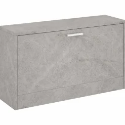 vidaXL skobænk 80x24x45 cm konstrueret træ betongrå